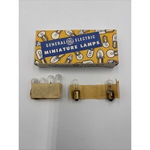 6 - General Electric GE Miniature Lamps No. 47 Radio - New/Old Stock